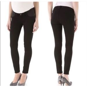 J Brand Mama J maternity stretch side panel black jeans size 30